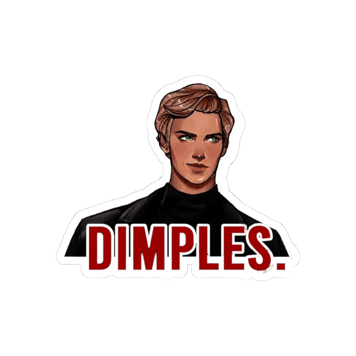Those dimples | Aaron Warner Shatter me series Tahereh Mafi Sticker