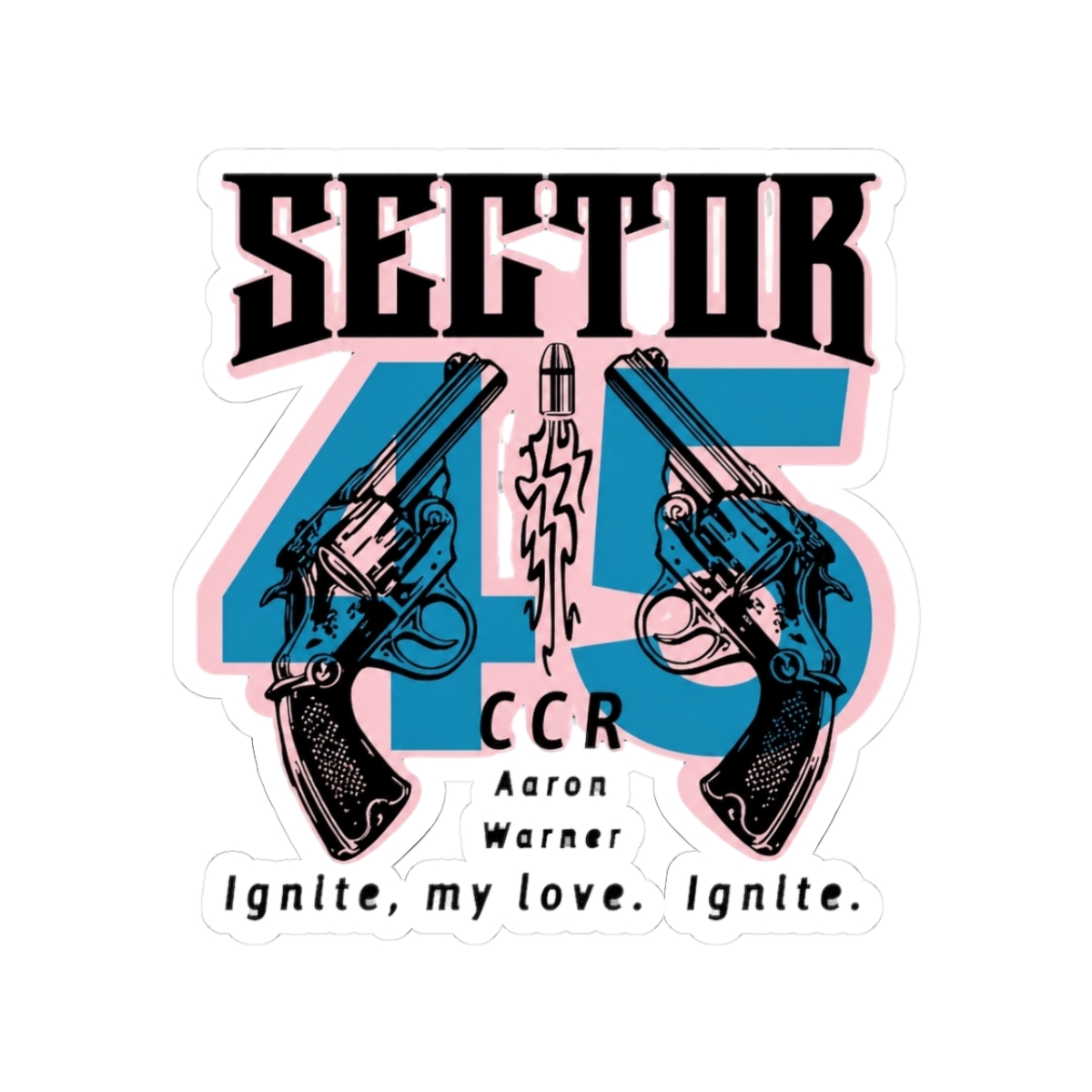 Shatter Me, Aaron Warner, Shatter Me 45 Sector CCR Sticker | Tahereh Mafi